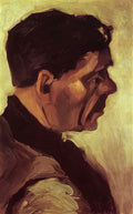 van gogh head of a peasant 1885 Art A4 Photo Print
