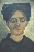 van gogh head of a peasant woman with dark cap 1885 5 Art A4 Photo Print