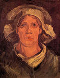 van gogh head of a peasant woman with white cap 1885 6 Art A4 Photo Print