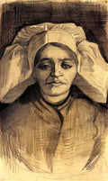 van gogh head of a woman 12 Art A4 Photo Print
