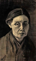 van gogh head of a woman 3 Art A4 Photo Print