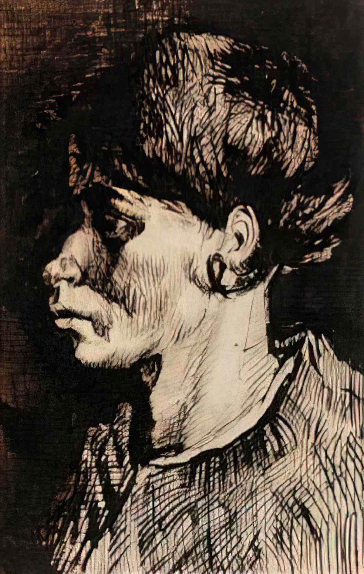 van gogh head of a woman 5 Art A4 Photo Print
