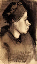 van gogh head of a woman 8 Art A4 Photo Print