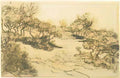 van gogh hill with bushes 1888 Art A4 Photo Print