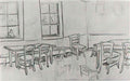 van gogh interior of a restaurant Art A4 Photo Print