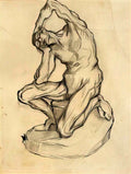van gogh kneeling ecorche 1887 Art A4 Photo Print