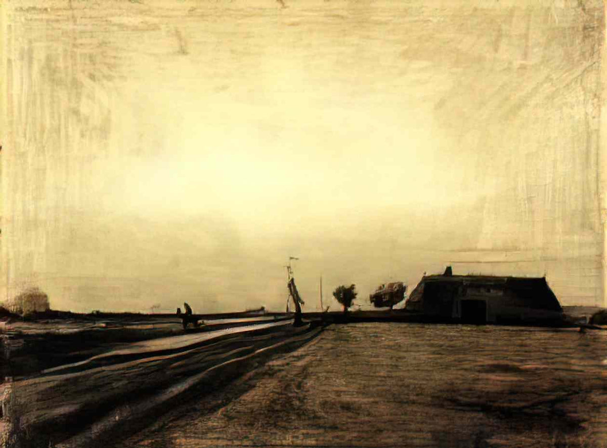 van gogh landscape in drenthe 1883 Art A4 Photo Print