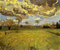 van gogh landscape under a stormy sky 1888 Art A4 Photo Print