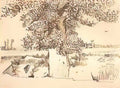van gogh landscape with a tree in the foreground 1888 Art A4 Photo Print