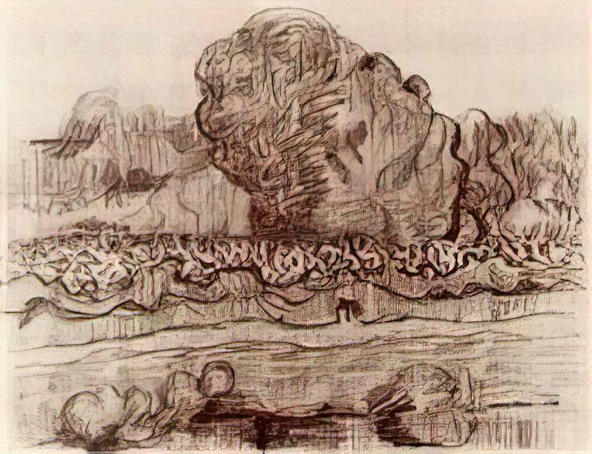 van gogh landscape with the oise 1890 1 Art A4 Photo Print