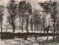 van gogh lane with poplars Art A4 Photo Print