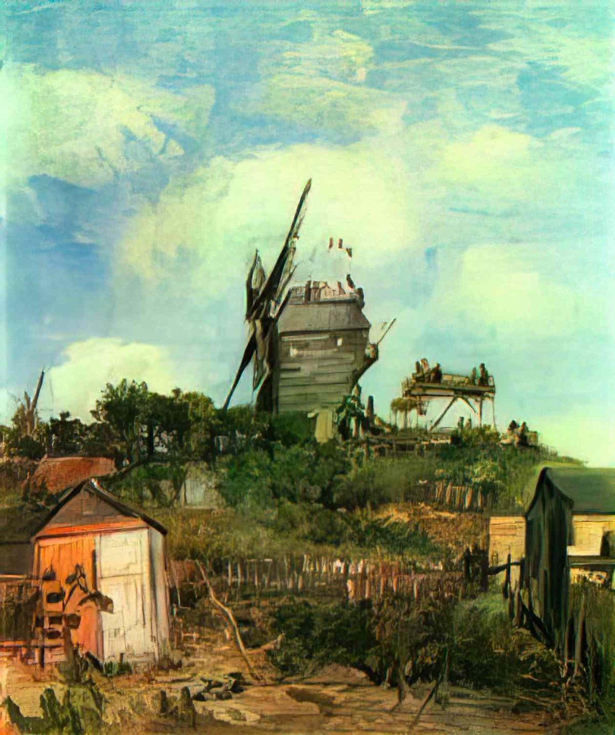 van gogh le moulin de la gallette 3 1886 Art A4 Photo Print