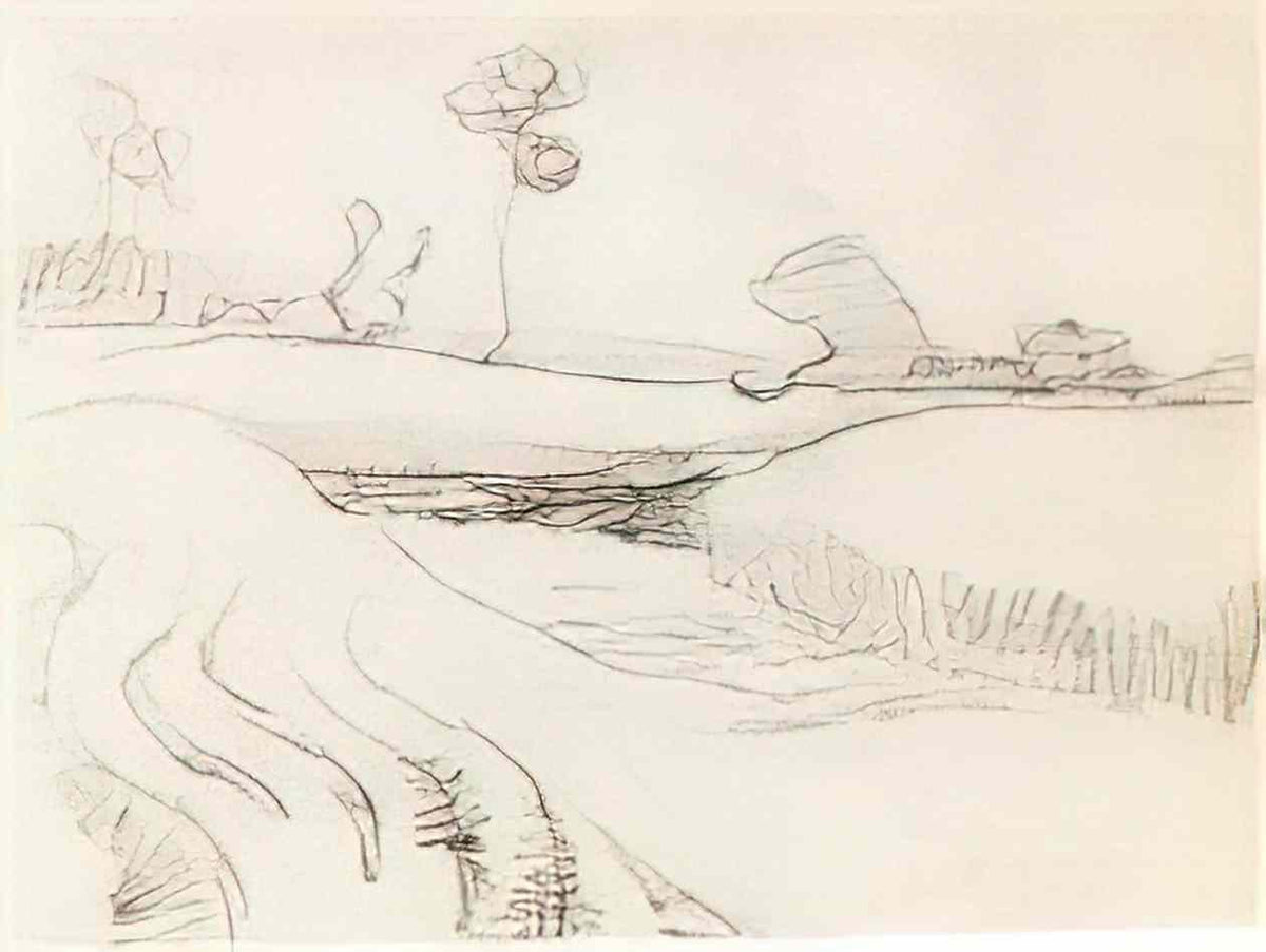 van gogh little stream surrounded by bushes 1890 Art A4 Photo Print