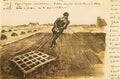 van gogh man pulling a harrow 1883 Art A4 Photo Print
