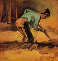 van gogh man stooping with stick or spade 1882 Art A4 Photo Print