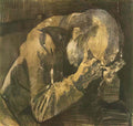 van gogh man with his head in his hands 1882 Art A4 Photo Print
