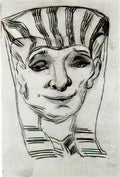 van gogh mask of an egyptian mummy 1889 Art A4 Photo Print