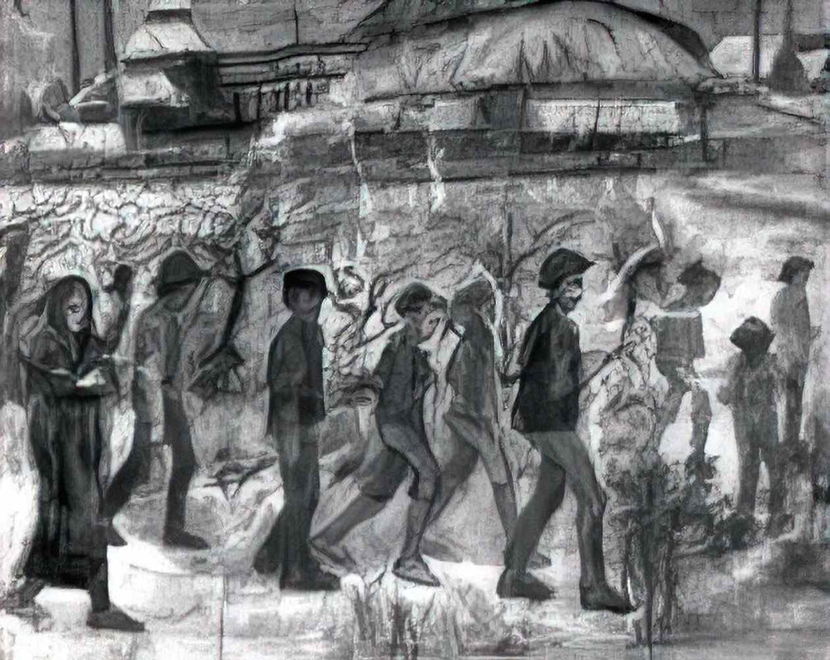 van gogh miners 1880 Art A4 Photo Print