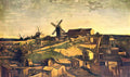 van gogh montmartre the quarry and windmills 1886 Art A4 Photo Print