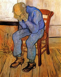 van gogh old man in sorrow on the threshold of eternity 1890 Art A4 Photo Print