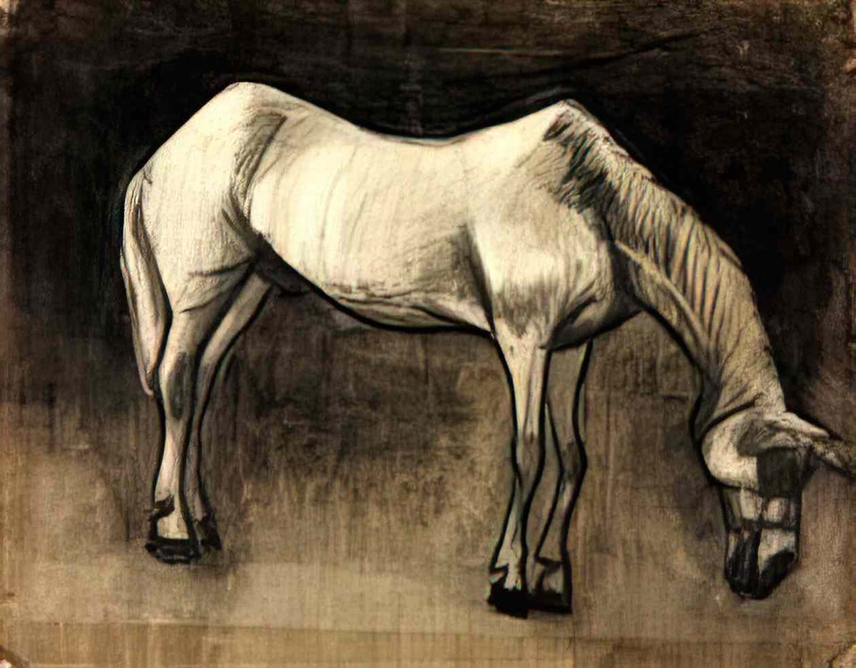 van gogh old nag 1883 Art A4 Photo Print