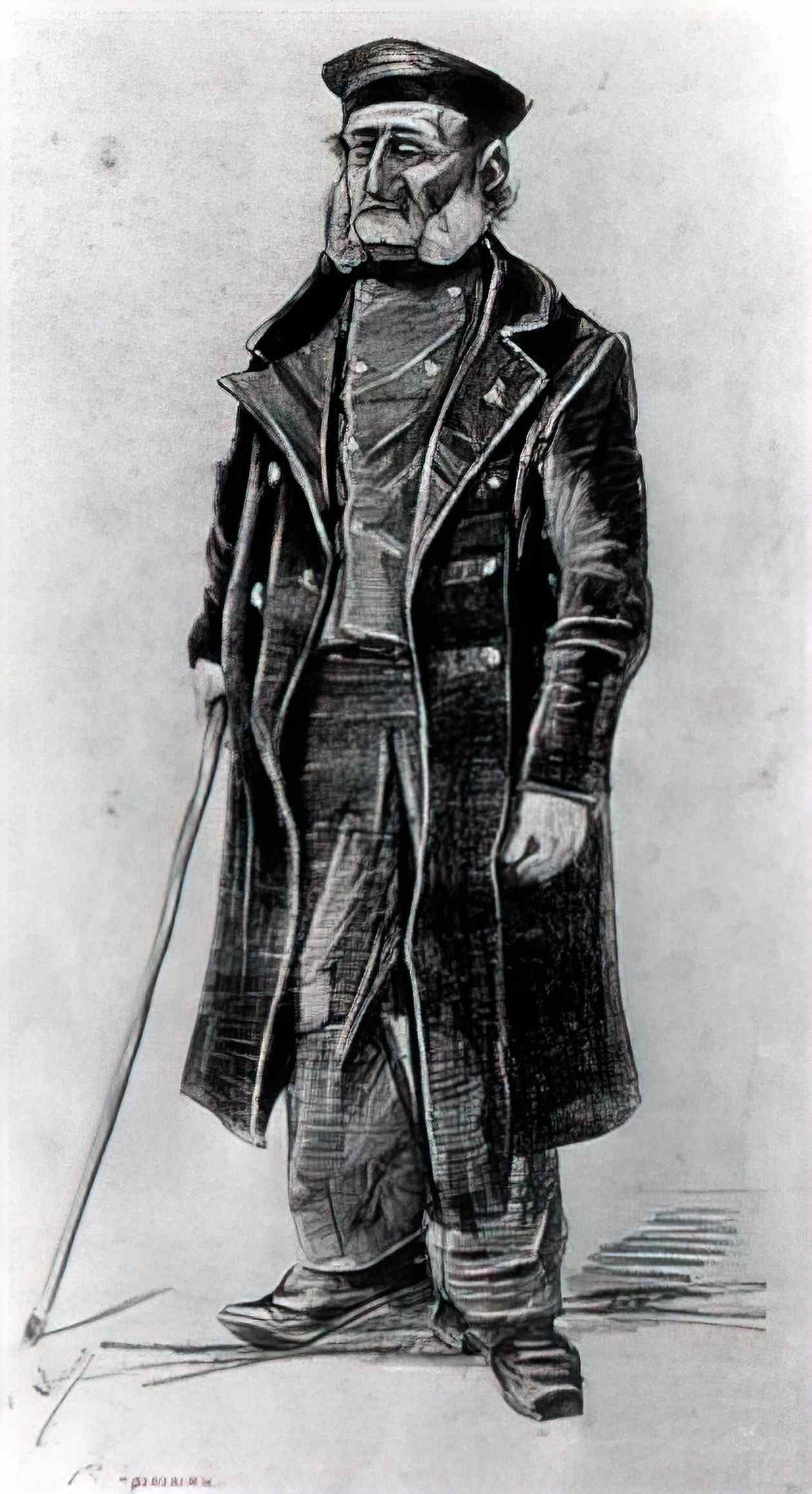 van gogh orphan man 1882 Art A4 Photo Print