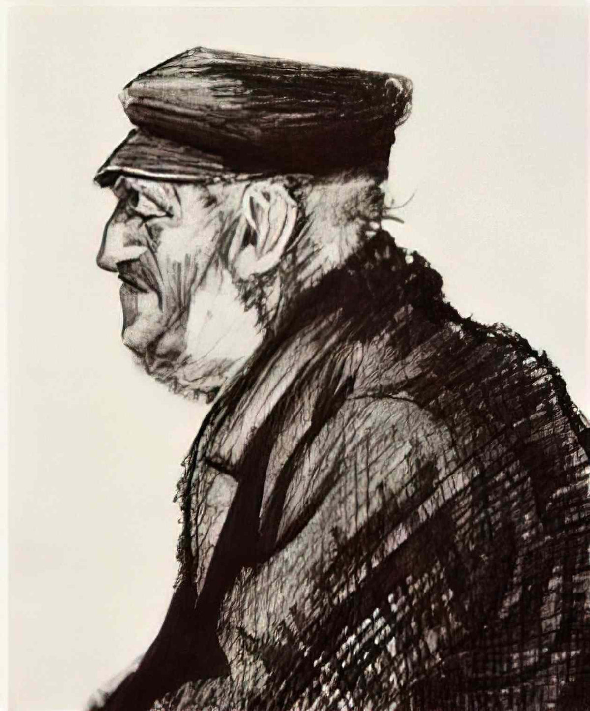 van gogh orphan man with cap head 1883 Art A4 Photo Print
