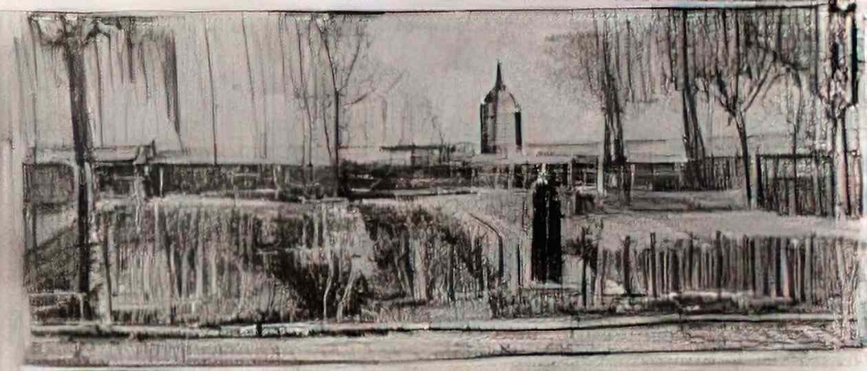 van gogh parsonage garden 1884 Art A4 Photo Print