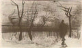 van gogh parsonage garden at dusk 1885 Art A4 Photo Print
