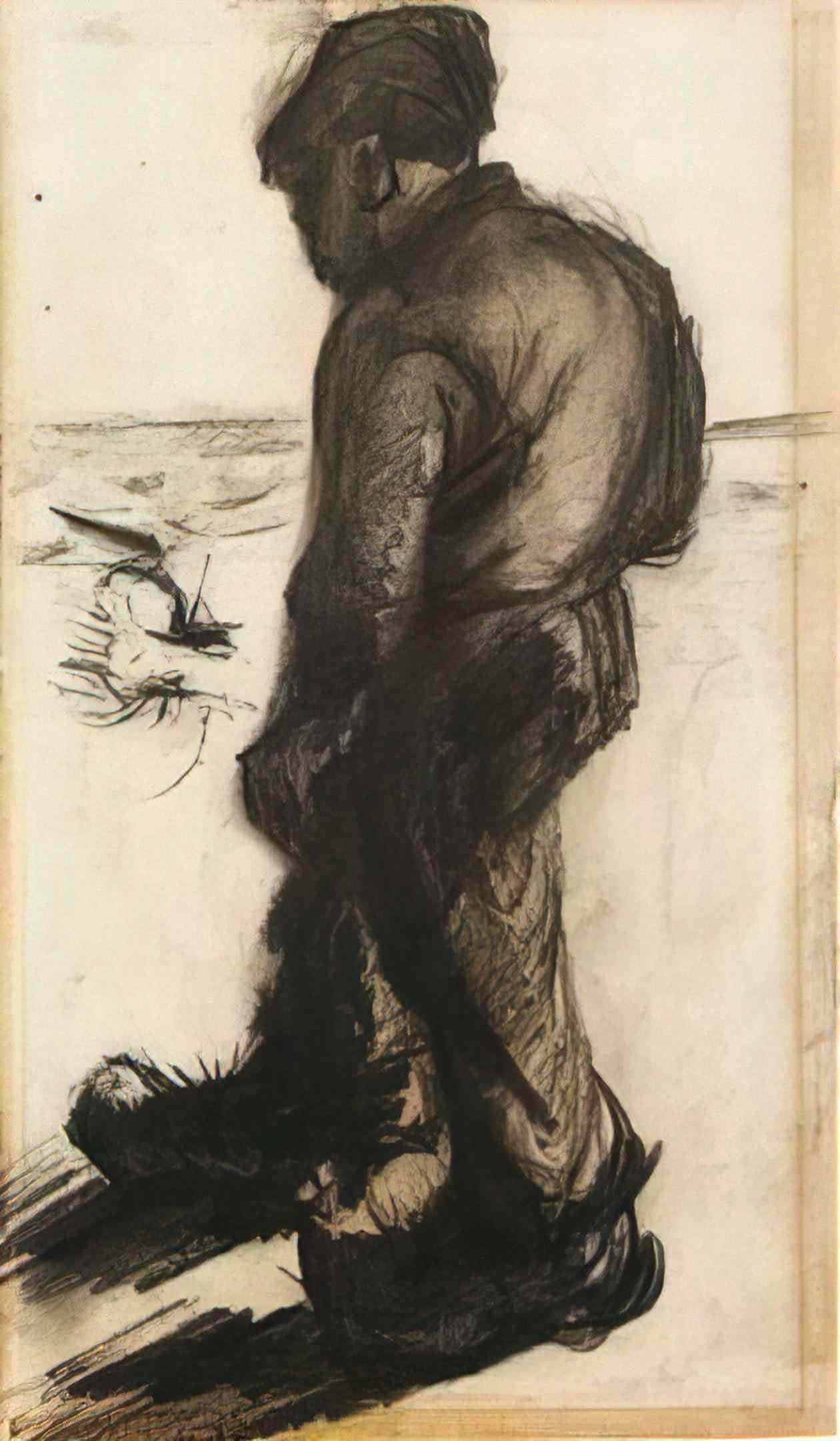 van gogh peasant Art A4 Photo Print