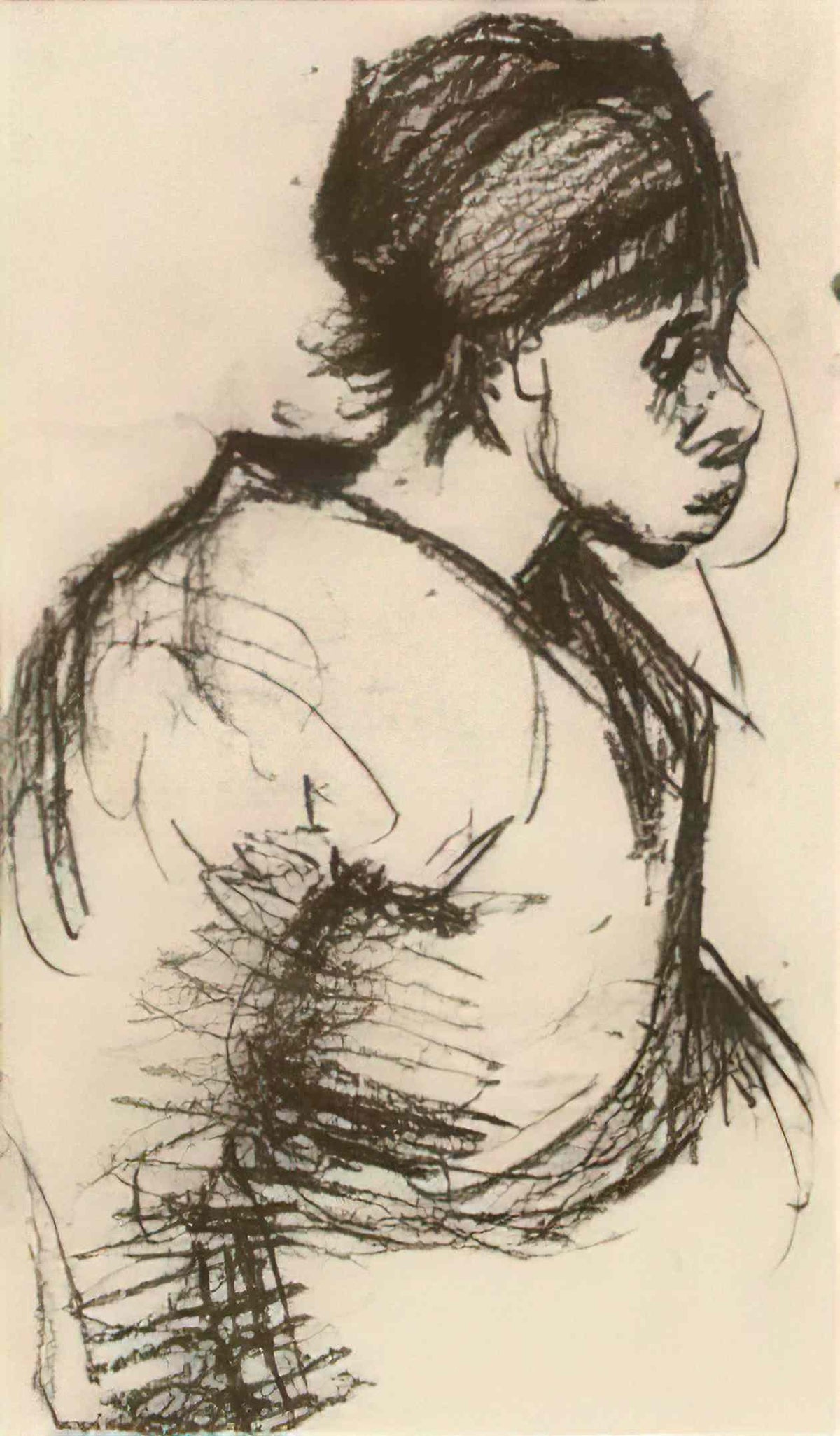 van gogh peasant girl half figure 2 1885 Art A4 Photo Print