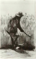van gogh peasant with sickle seen from the back 1885 1 Art A4 Photo Print