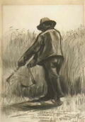 van gogh peasant with sickle seen from the back 1885 3 Art A4 Photo Print