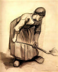 van gogh peasant woman digging 1885 1 Art A4 Photo Print