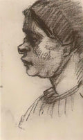 van gogh peasant woman head 1885 2 Art A4 Photo Print