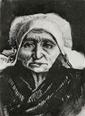 van gogh peasant woman head 2 Art A4 Photo Print