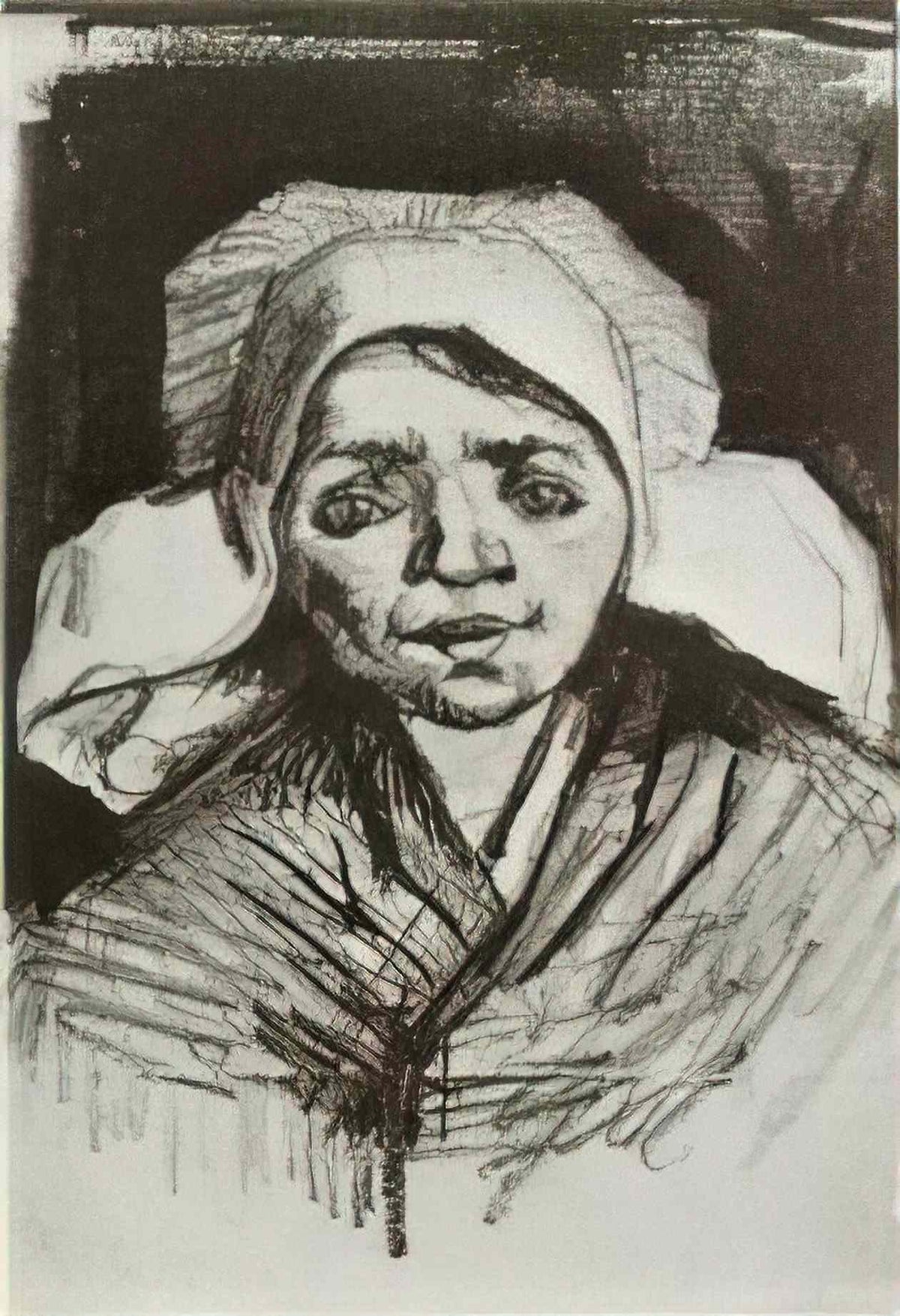 van gogh peasant woman head 5 Art A4 Photo Print