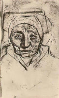 van gogh peasant woman head 9 Art A4 Photo Print