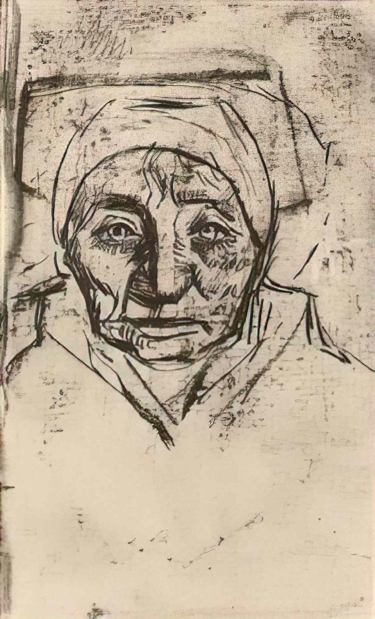 van gogh peasant woman head 9 Art A4 Photo Print