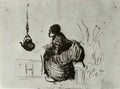 van gogh peasant woman sitting by the fire 1885 Art A4 Photo Print