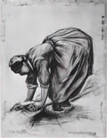 van gogh peasant woman stooping 2 1885 Art A4 Photo Print