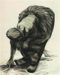 van gogh peasant woman stooping and gleaning 1885 Art A4 Photo Print
