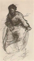 van gogh peasant woman walking 1885 Art A4 Photo Print