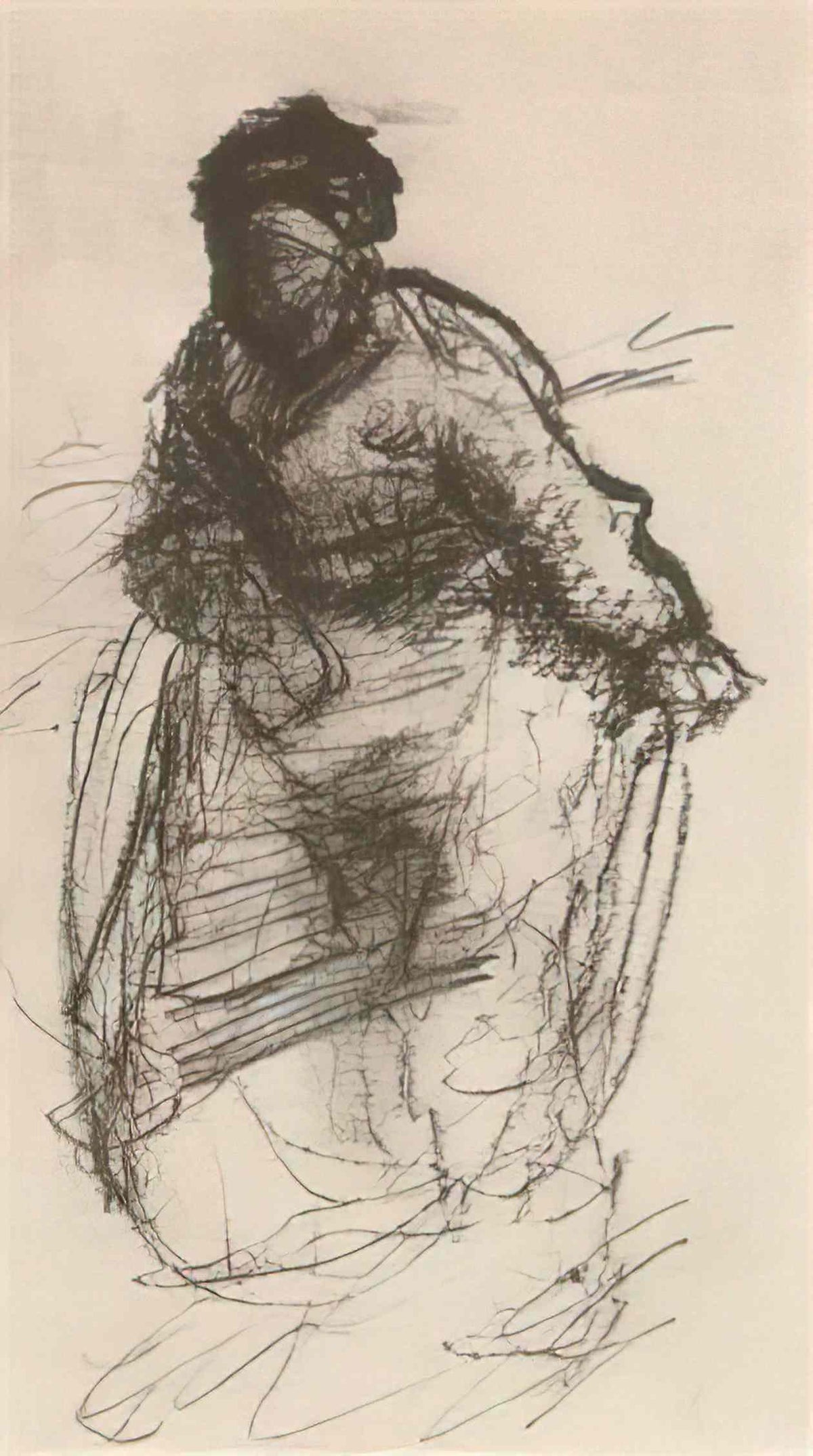 van gogh peasant woman walking 1885 Art A4 Photo Print