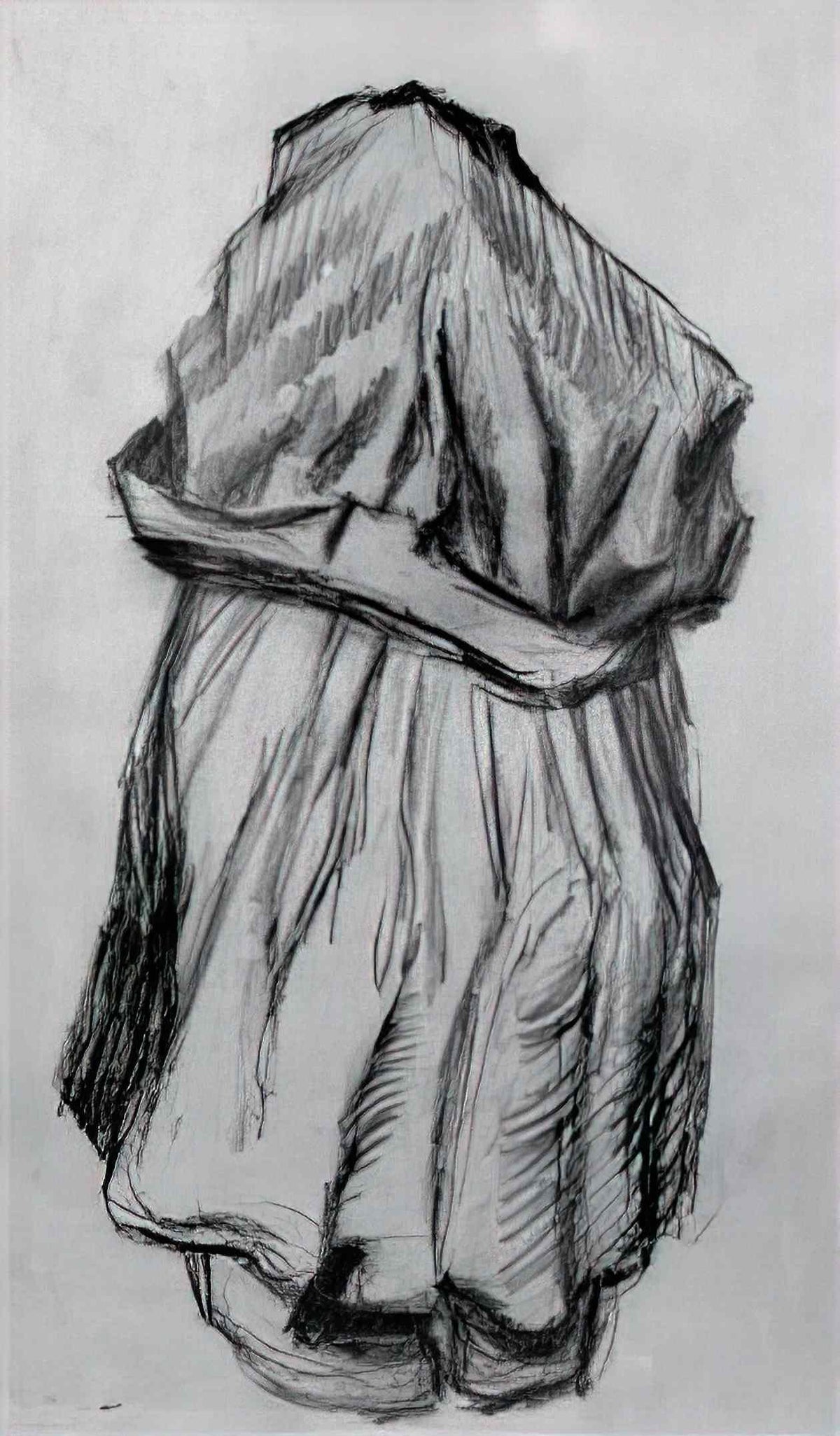 van gogh peasant woman with shawl over her head seen from the back 1 Art A4 Photo Print