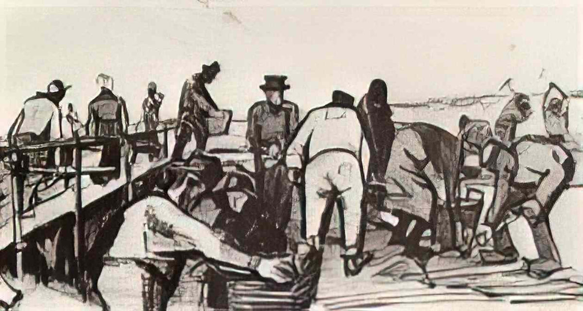 van gogh peat diggers in the dunes 1883 1 Art A4 Photo Print