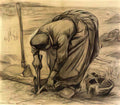 van gogh planting beets 1885 Art A4 Photo Print