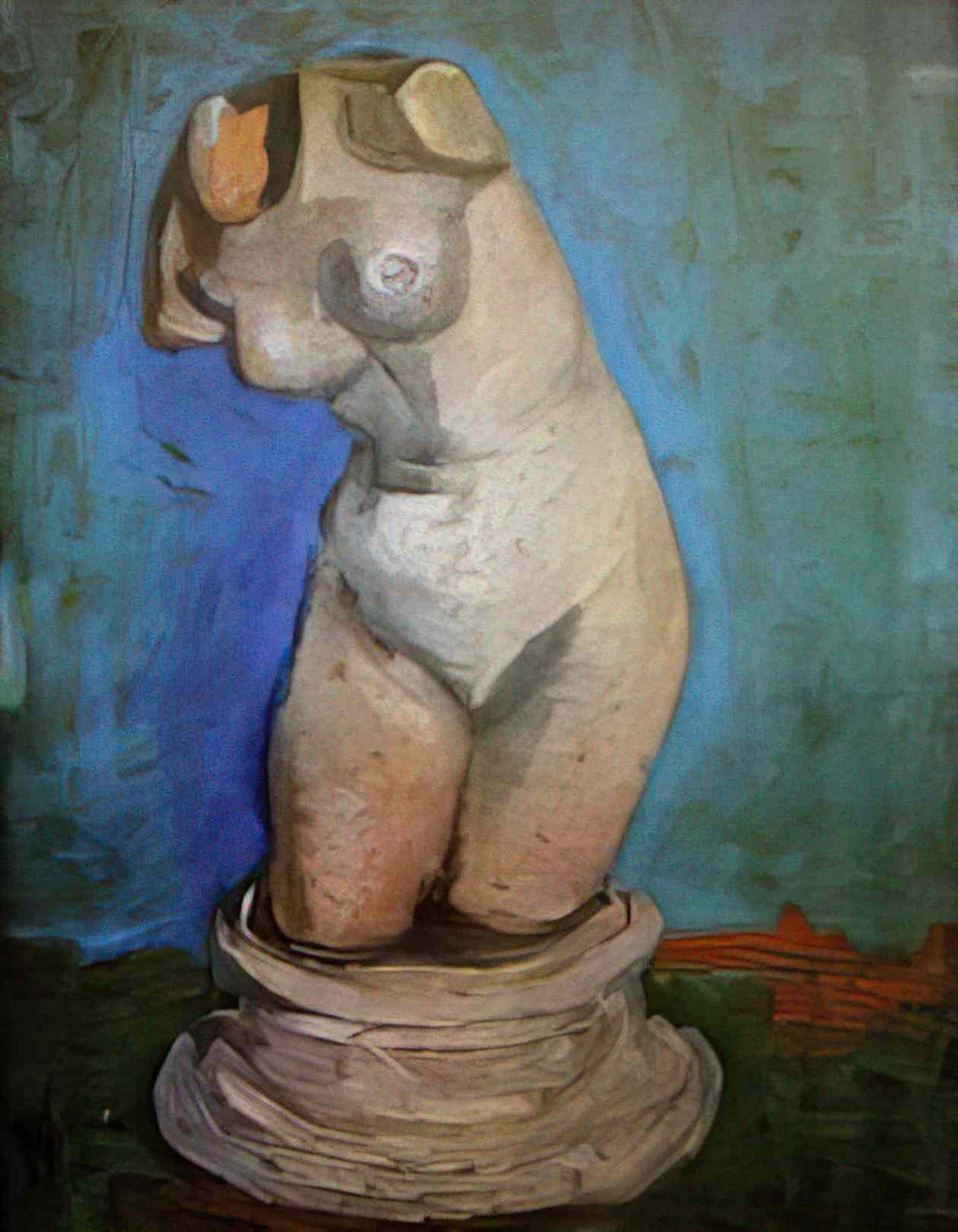 van gogh plaster statuette of a female torso Art A4 Photo Print