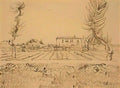 van gogh ploughman in the fields near arles 1888 Art A4 Photo Print