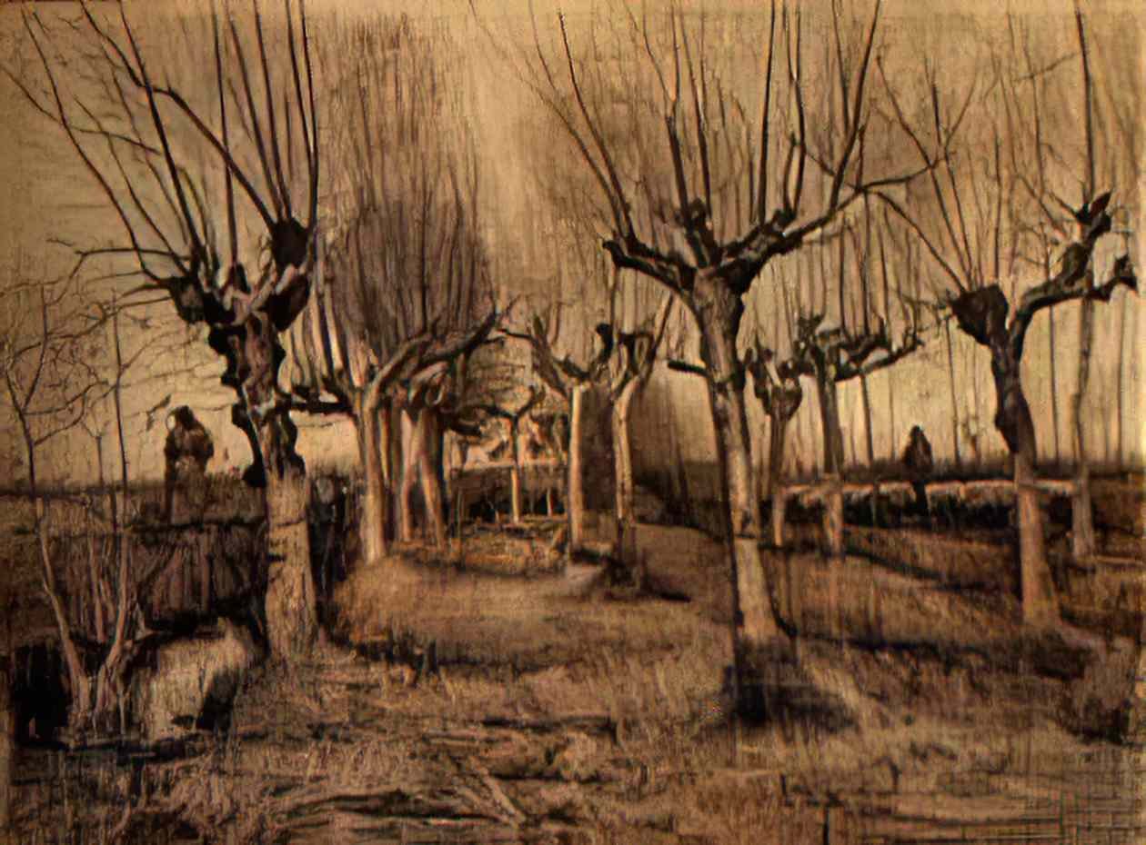 van gogh pollard birches 1884 Art A4 Photo Print